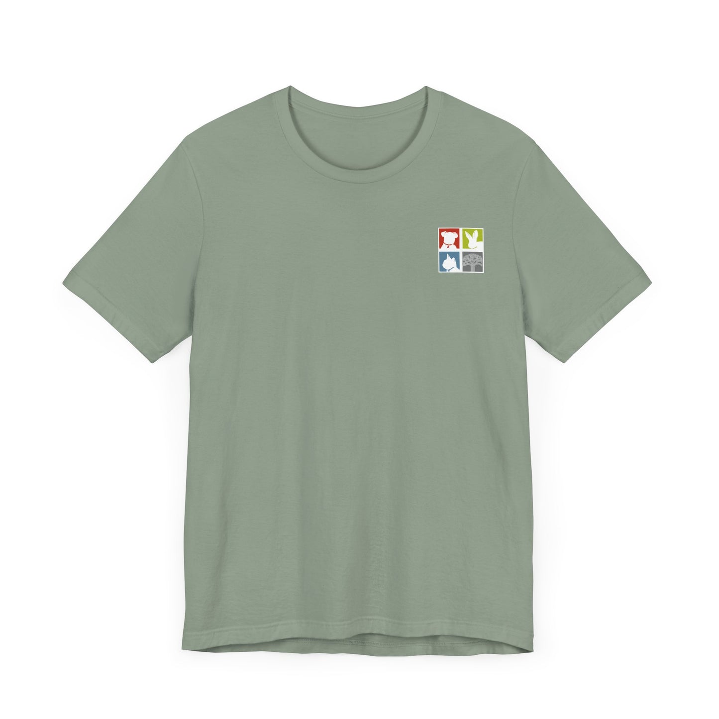 FOAS Pets Back Printed Cotton Jersey Tee