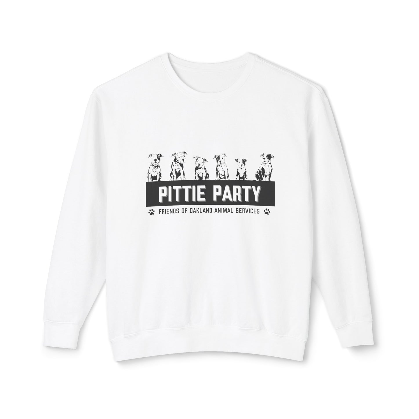 Pittie Party Unisex Lightweight Crewneck Sweatshirt