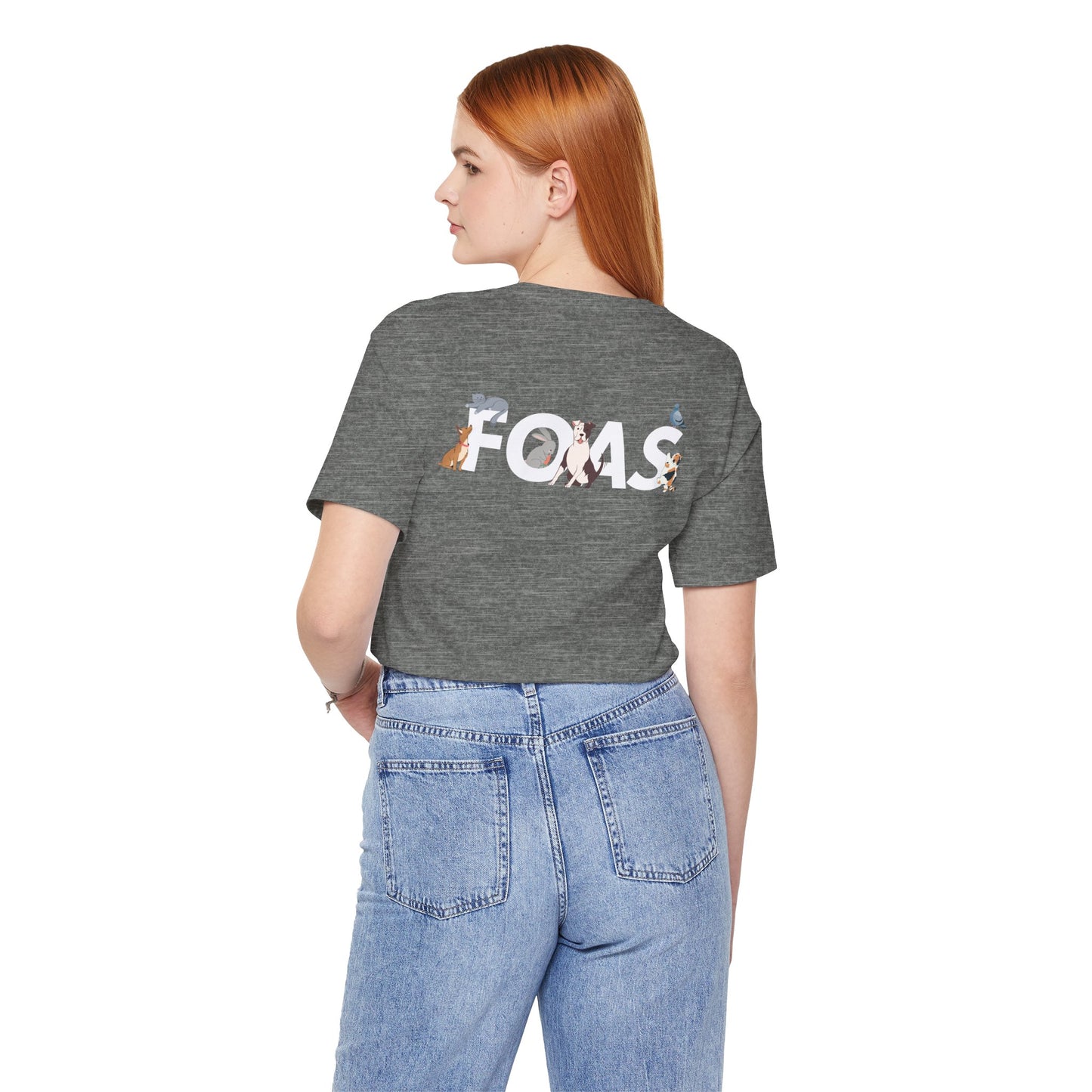 FOAS Pets Back Printed Cotton Jersey Tee