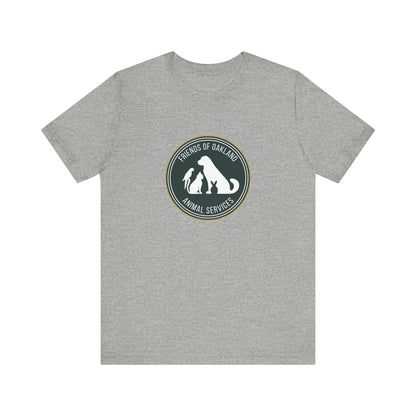 Baseball Friends of Oakland Animal Services Tee - Unisex Jersey Short Sleeve Animal Lovers Shirt