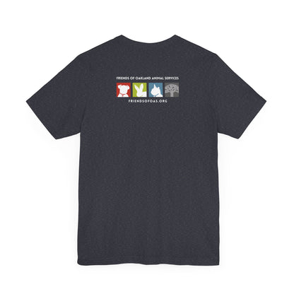 Baseball Friends of Oakland Animal Services Tee - Unisex Jersey Short Sleeve Animal Lovers Shirt