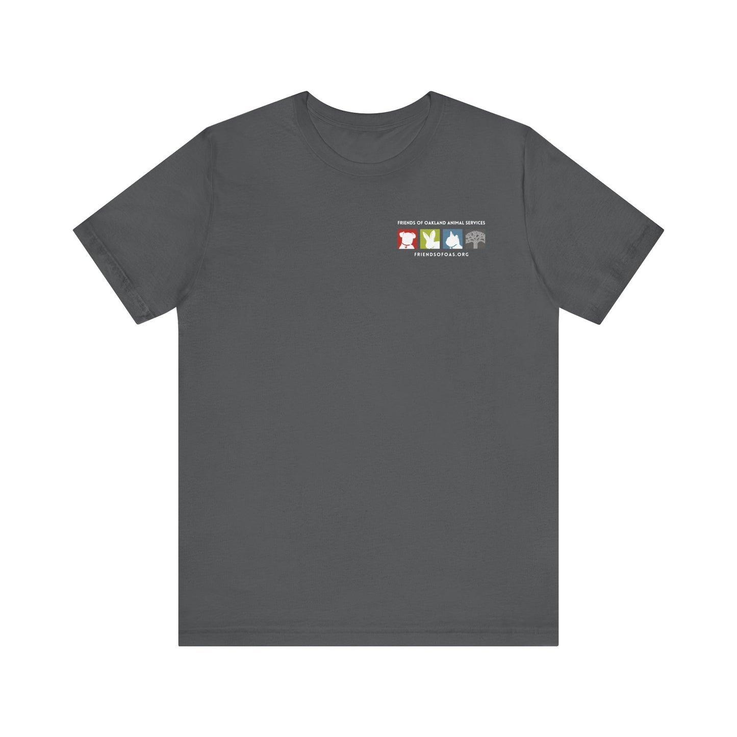 Back-Printed FOAS Logo - Unisex Short Sleeve Tee