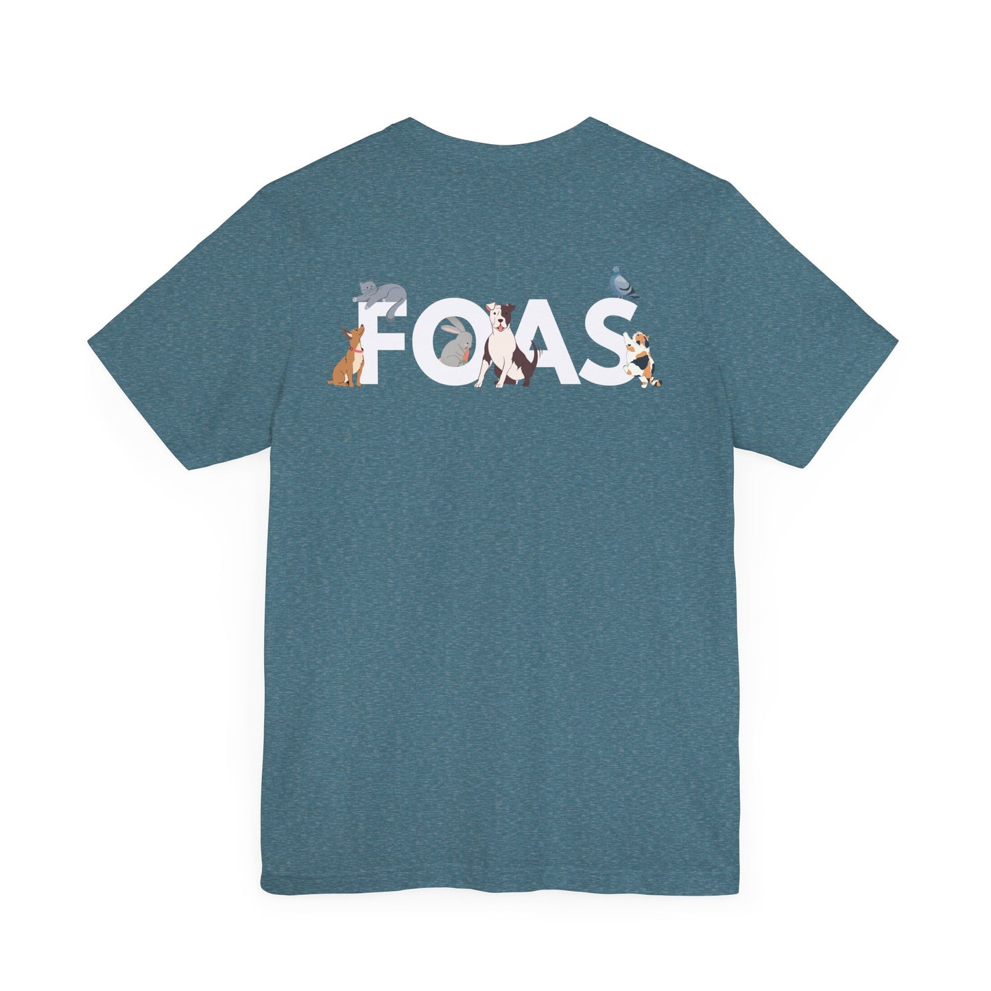 FOAS Pets Back Printed Cotton Jersey Tee