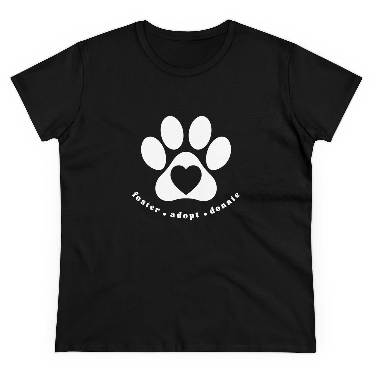 Helping Paw Women's Midweight Cotton Tee