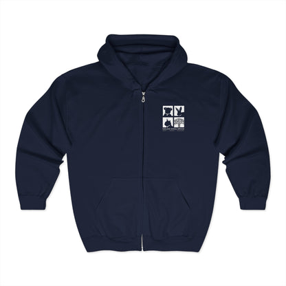 OAS Logo Unisex Heavy Blend™ Full Zip Hooded Sweatshirt