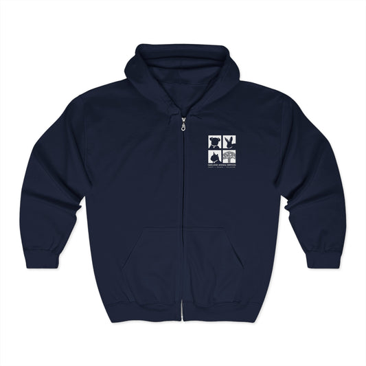 OAS Logo Unisex Heavy Blend™ Full Zip Hooded Sweatshirt