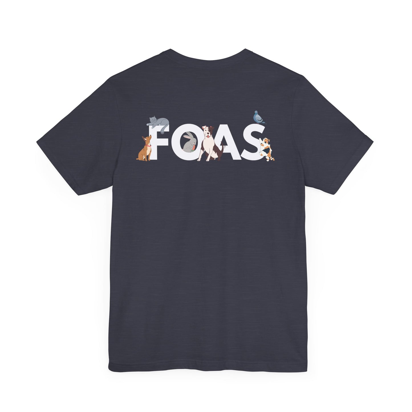 FOAS Pets Back Printed Cotton Jersey Tee
