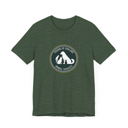 Baseball Friends of Oakland Animal Services Tee - Unisex Jersey Short Sleeve Animal Lovers Shirt