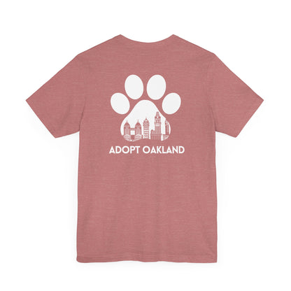 Back- Printed Adopt Oakland Unisex Short Sleeve