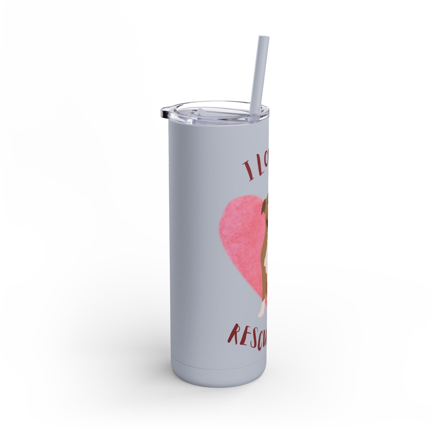 I Love my Pittie Maars Maker Skinny Matte Tumbler, 20oz