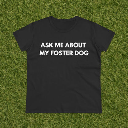 Ask Me -- Women's Midweight Cotton Tee