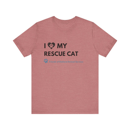 I Love my Rescue Cat Unisex Tee