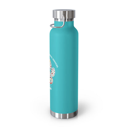 Pawsitively Oakland Copper Vacuum Insulated Bottle, 22oz