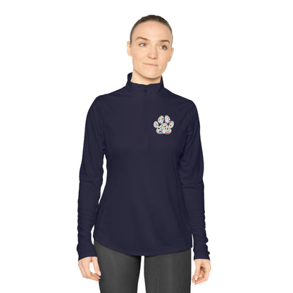 Pawsitively Oakland Ladies Quarter-Zip Pullover