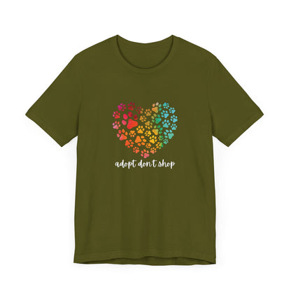 Adopt Don't Shop Hearts - Unisex Tee