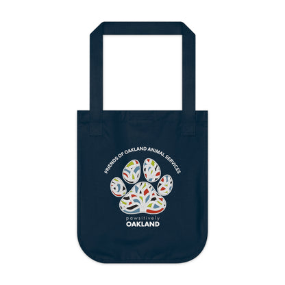 Pawsitively Oakland Organic Canvas Tote Bag