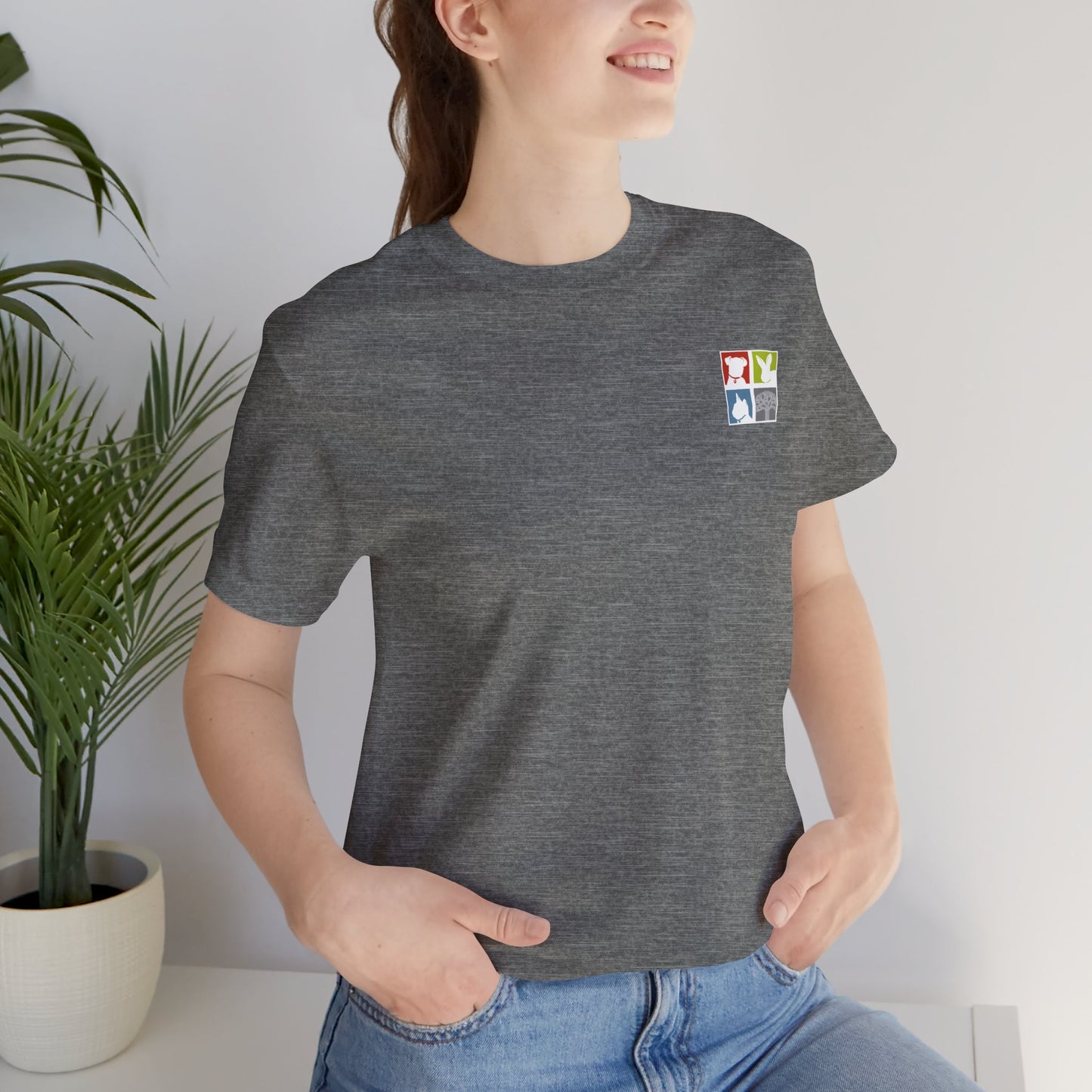 FOAS Pets Back Printed Cotton Jersey Tee