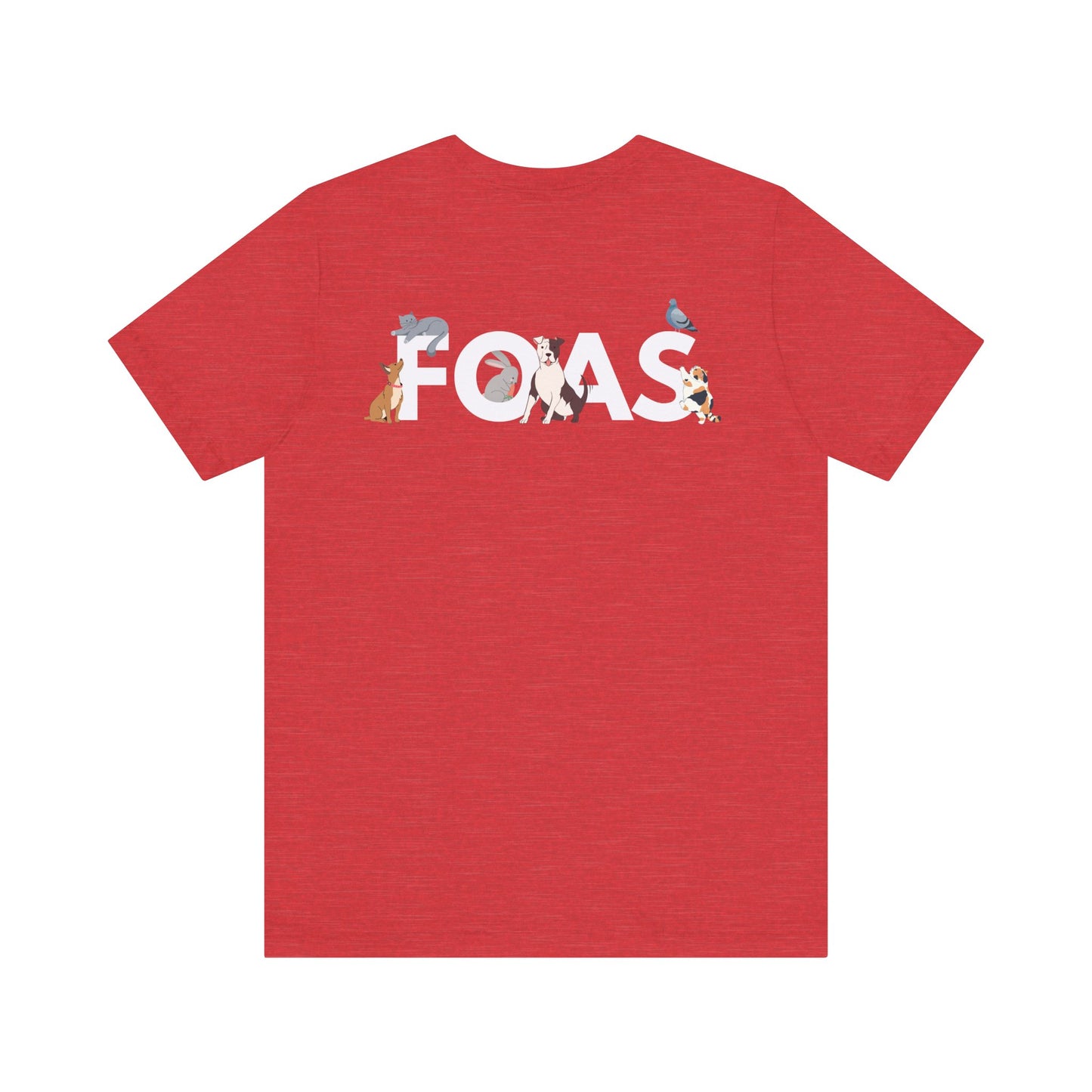 FOAS Pets Back Printed Cotton Jersey Tee