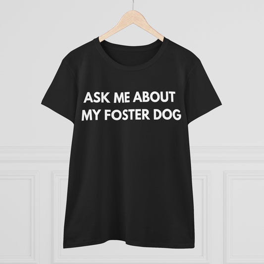 Ask Me -- Women's Midweight Cotton Tee