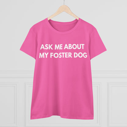Ask Me -- Women's Midweight Cotton Tee