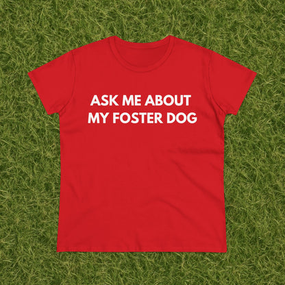 Ask Me -- Women's Midweight Cotton Tee