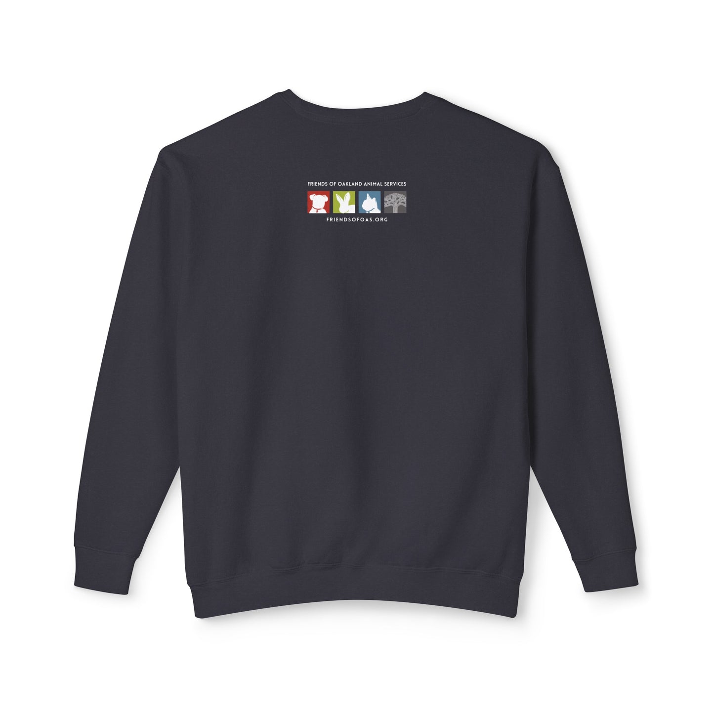 Pawsitively Oakland Unisex Lightweight Crewneck Sweatshirt