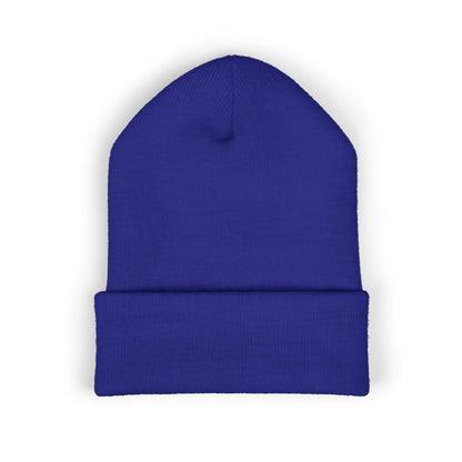 OAS Custom Embroidered Classic Cuffed Beanie - Bright Yellow Paw Print Design