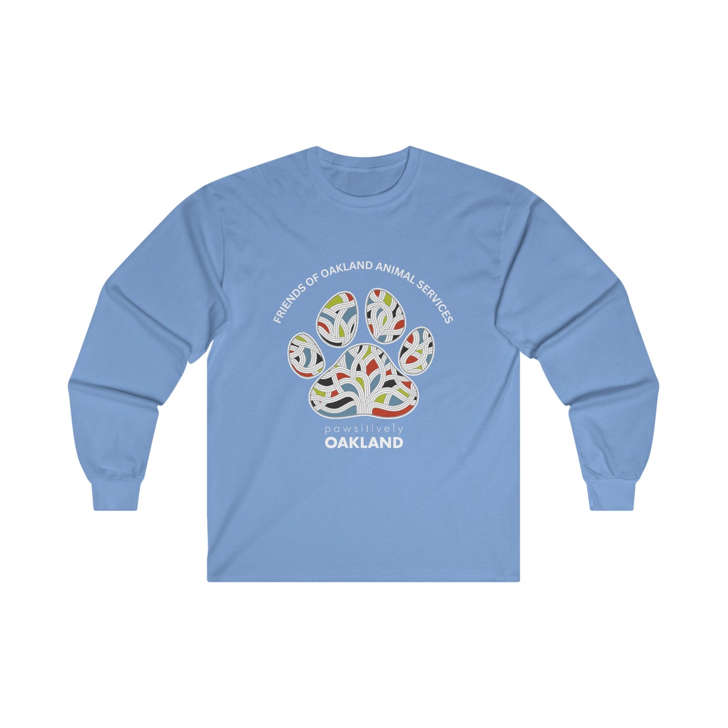 Pawsitively Oakland Unisex Cotton Long Sleeve Tee