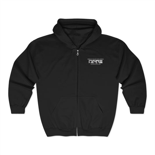 Pawsitively Oakland Unisex Heavy Blend™ Full Zip Hooded Sweatshirt