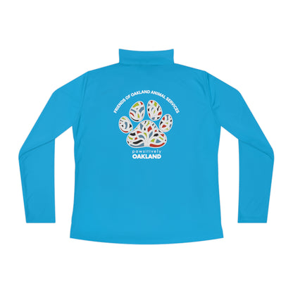 Pawsitively Oakland Ladies Quarter-Zip Pullover