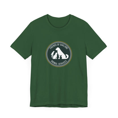 Baseball Friends of Oakland Animal Services Tee - Unisex Jersey Short Sleeve Animal Lovers Shirt