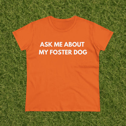 Ask Me -- Women's Midweight Cotton Tee