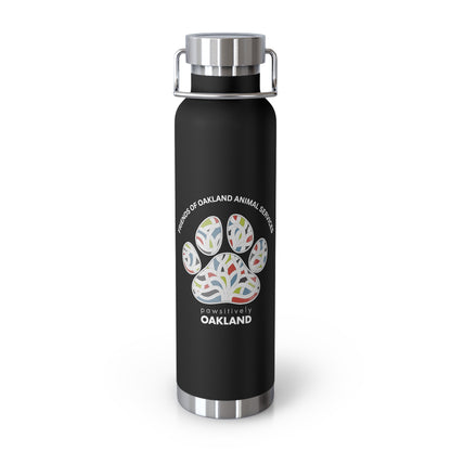 Pawsitively Oakland Copper Vacuum Insulated Bottle, 22oz