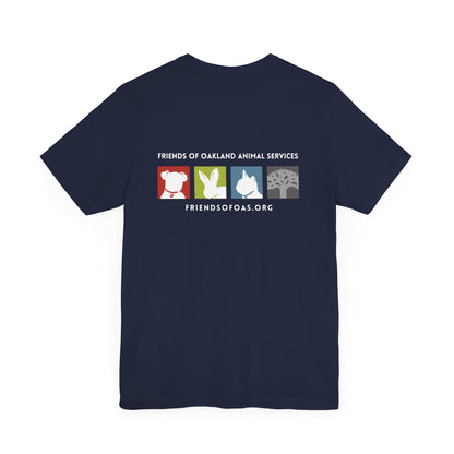Back-Printed FOAS Logo - Unisex Short Sleeve Tee