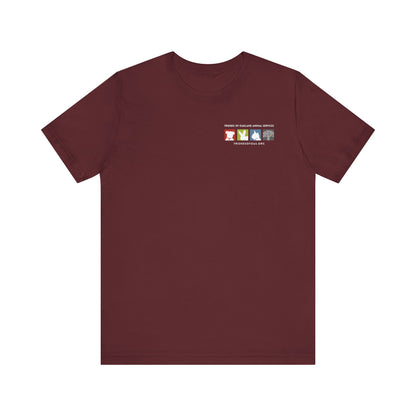 Back-Printed FOAS Logo - Unisex Short Sleeve Tee