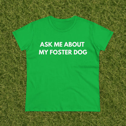 Ask Me -- Women's Midweight Cotton Tee