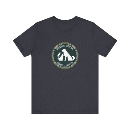 Baseball Friends of Oakland Animal Services Tee - Unisex Jersey Short Sleeve Animal Lovers Shirt
