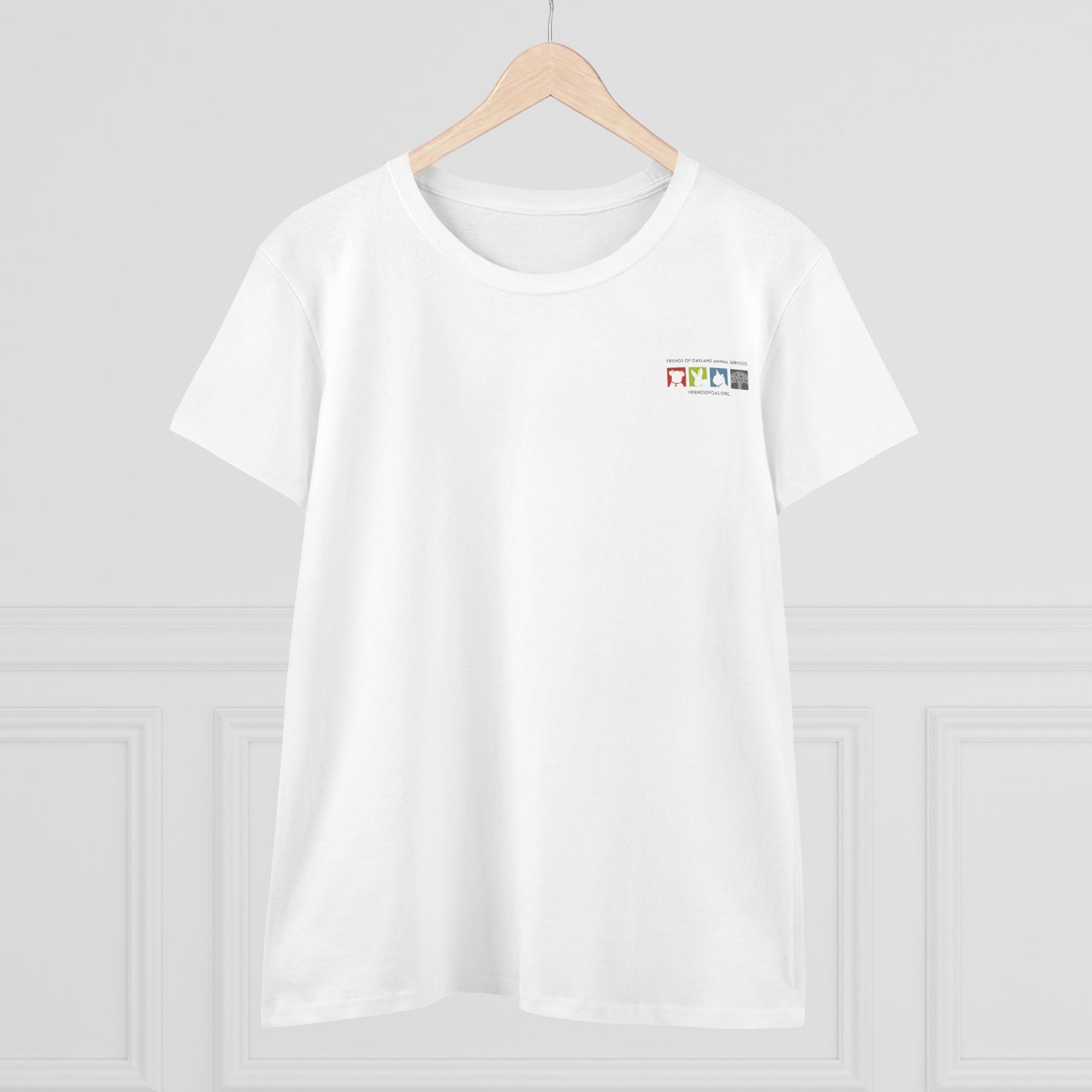 Cat Love - Women's Cotton Cat Rescue Back Printed Tee - Support Animal Services