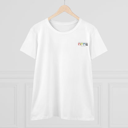 Cat Love - Women's Cotton Cat Rescue Back Printed Tee - Support Animal Services