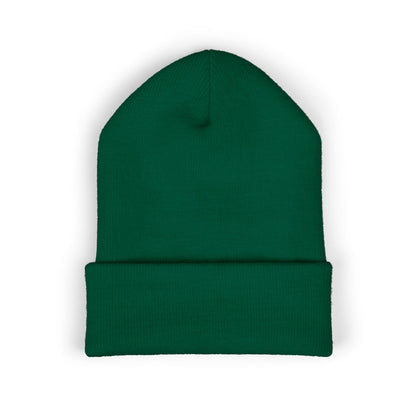OAS Custom Embroidered Classic Cuffed Beanie - Bright Yellow Paw Print Design