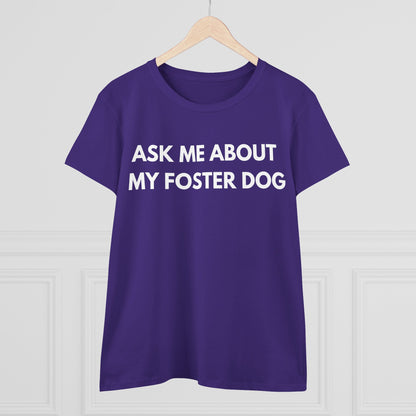 Ask Me -- Women's Midweight Cotton Tee