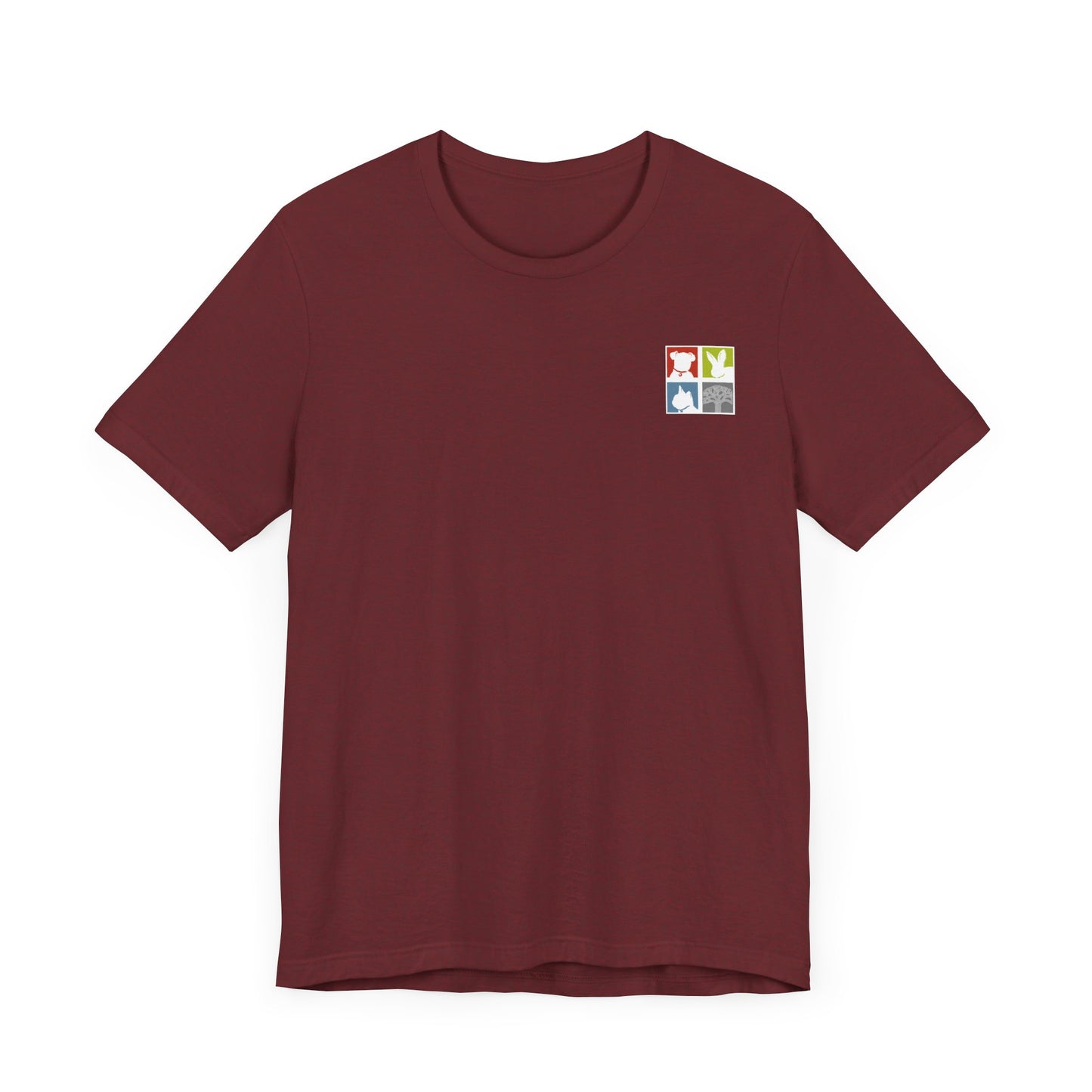 FOAS Pets Back Printed Cotton Jersey Tee