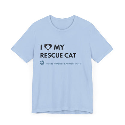 I Love my Rescue Cat Unisex Tee