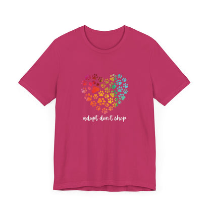 Adopt Don't Shop Hearts - Unisex Tee