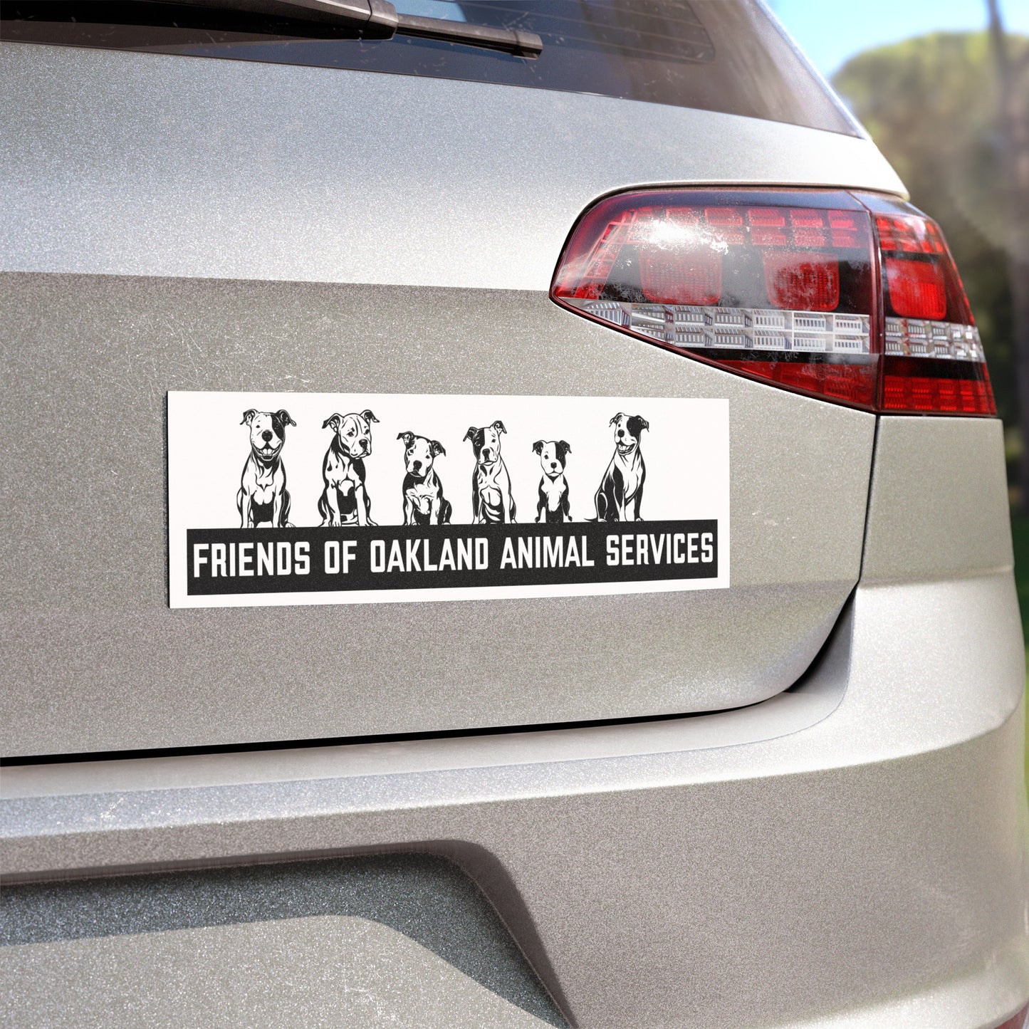 FOAS Pittie Car Magnet