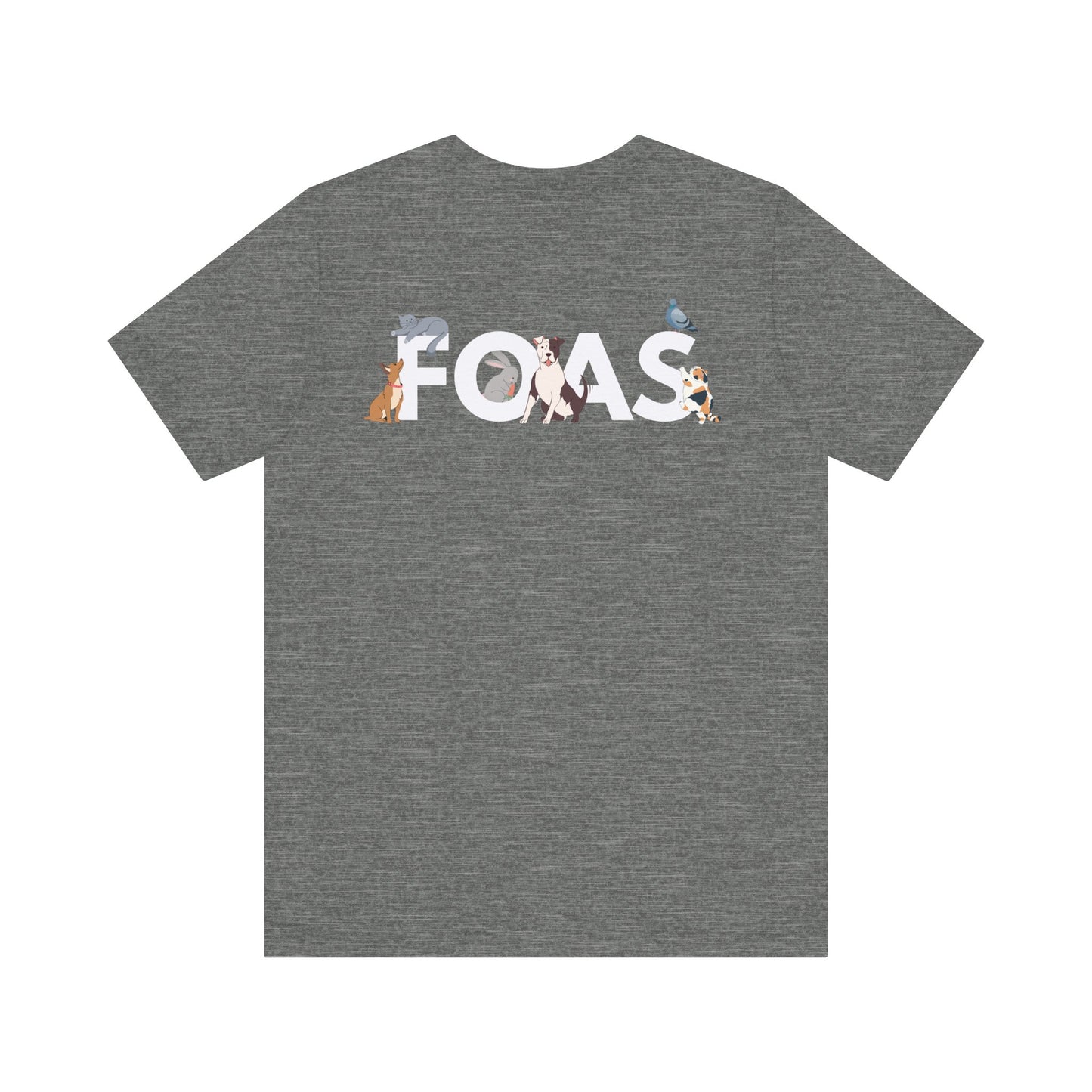 FOAS Pets Back Printed Cotton Jersey Tee