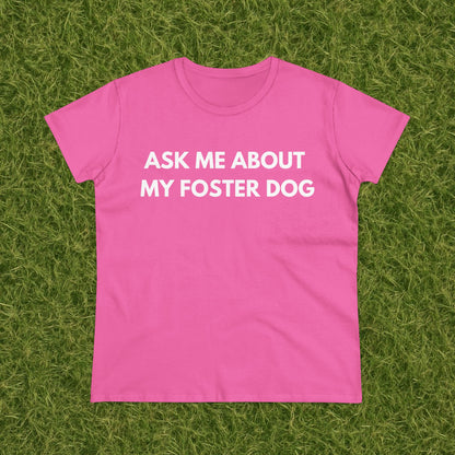 Ask Me -- Women's Midweight Cotton Tee