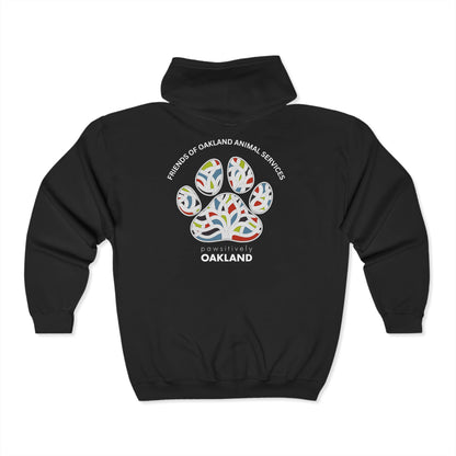 Pawsitively Oakland Unisex Heavy Blend™ Full Zip Hooded Sweatshirt