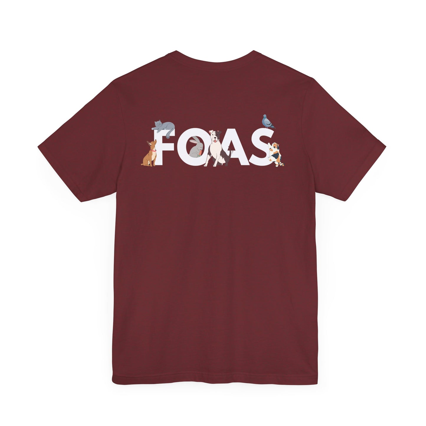 FOAS Pets Back Printed Cotton Jersey Tee