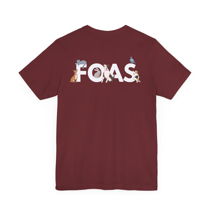 FOAS Pets Back Printed Cotton Jersey Tee
